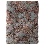 Chic Antique Denmark Aix Pläd Med Paisleymönster Blå/Rosa