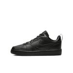 Nike Court Borough Low 2 Baby/Toddler Shoe, Black/Black-Black, 23.5 EU