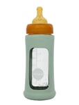 HEVEA Wide Neck Baby Glass Bottle With Sleeve 250Ml/8.5Oz Single-Pack Multi/patterned