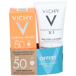 Vichy Capital soleil Spf50 + Démaquillant 3 en 1
