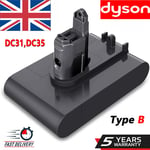 For Dyson DC31 Type B 22.2V Battery DC34 DC35 DC44 Vacuum Animal Cleaner 6.4AH
