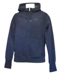 New Vintage NIKE Sportswear NSW  HOODIE Pullover THERMA Fleece Navy Blue Small
