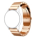 New Watch Straps 22mm For Huawei Watch GT2e GT2 46mm A Flat Buckle Stainless Steel Strap(Black) (Color : Rose Gold)