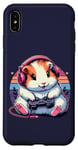 Coque pour iPhone XS Max Manette de jeu vidéo amusante et mignonne cochon d'Inde
