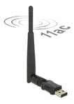 DeLOCK trådlöst nätverkskort, extern antenn, 802.11ac, USB 2.0