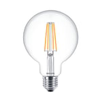 Philips MASTER Value LEDglobe E27 120mm Filament Klar 5.9W 806lm - 927 Extra Varm Vit | Bästa färgåtergivning - Ersättare 60W