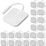 TENS-enhetens dynor 4X4cm 20 st, återanvändbara latexfria ersättningsdynor Elektrod