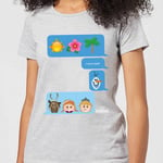 Disney Frozen I Love Heat Emoji Women's T-Shirt - Grey - S - Grey