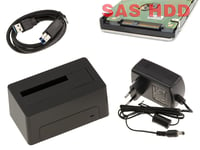 Docking Station pour disque SAS Liaison USB3.0 5G Alimentation 12V 2A Support 18TB - USB Serial Attached SCSI SAS HDD Dock