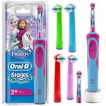 ORAL-B Oral-b Vitality 100 Kids Frozen Elsa Elza D100 Eltandborste Plus Tillbehör