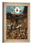 Kunst für Alle 'Image encadrée de Hieronymus Bosch Le Monde Tribunal, Pression dans la Main de Haute qualité Art Cadre de Photos, 30 x 40 cm, Argent Raya