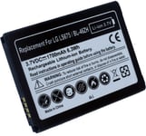 Batteri til EAC63079701 for LG, 3,6(3,7)V, 1700mAh