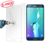 2-pack - Samsung Galaxy S6 Edge Plus Skärmskydd I Härdat Glas