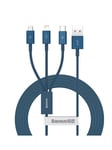 Baseus Superior Series USB to micro USB / USB-C / Lightning 3.5A 1.2m (blue)