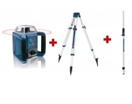 Pack extérieur : Laser rotatif GRL 400 H + Trépied BT 170 + Mire GR 240 BOSCH - 061599403U