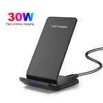30W Wireless Fast Charger Stand Charging Dock For Samsung Apple iPhone Google UK
