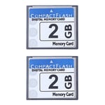 2X Professional 2GB Compact Flash Memory Card for Camera, Advertising Machine, I