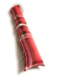 Marilyn Bed & Bath Plain Fabric Draught Energy Saver Excluders Draft Insulator Draft Stopper For Door Window Hallway (Check Red, 2)