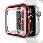Heltäckande Apple Watch 1/2/3 Skal Skärmskydd Rosa 38mm rosa