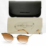 Authentic Giorgio Armani 1997 Vintage Sunglasses Gold Brown Mens Womens 377S 206