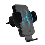 Support SBS avec charge sans fil 15W pour les smartphones iPhone, Samsung, Oppo, Xiaomi, support pour téléphone portable à charge rapide Qi, clip pour bouche d'aération, fermeture automatique