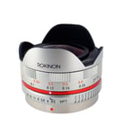 Rokinon FE75MFT-S 7.5mm F3.5 UMC Fisheye Lens for Micro Four Thirds (Olympus PEN and Panasonic),Silver
