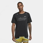Nike Rise 365 Wild Run Running T-Shirts Sz M (Black White CU5935 010