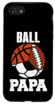 iPhone SE (2020) / 7 / 8 Ball Papa Funny Football Soccer Basketball Papa Case
