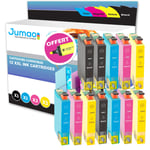 12 cartouches d'encre Jumao 29XL compatibles pour Epson Expression Home XP 245 +Fluo offert