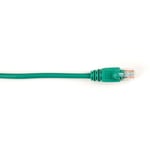 Black box BLACK BOX CONNECT CAT5E 100-MHZ STRANDED ETHERNET PATCH CABLE - UNSHIELDED (UTP), CM PVC, MOLDED SNAGLESS BOOT, GREEN, 1-FT. (0.3-M) (CAT5EPC-001-GN)