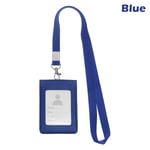 Badge Case Id Card Holder Protective Shell Blue
