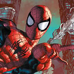 Pyramid International Spider-Man (Web Sling Close Up) -Canvas Print 40 x 40cm, Wood, Multi-Colour, 40 x 40 x 1.3 cm