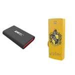 Emtec - Pack mobilité - Disque SSD X210 128 GB + Clés USB Harry Potter Hufflepuff M730 32 GB