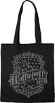 HARRY POTTER TOTE BAG HUFFLEPUFF», REFERENCE : BWHAPOMBB009, NOIR, 38 X 40 CM