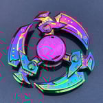 Metallisk Färgglad Legering Fingertopp Gyro Fingerrotation Användbar Verktyg för Tryckreducering Colorful Three-Page Pioneer 123