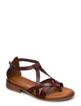 Githa *Villkorat Erbjudande Shoes Summer Flat Sandals Brun Pavement