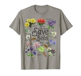 Vintage Botanical Save The Bees T-Shirt