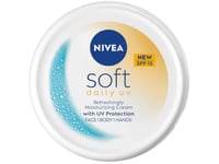 Nivea_Soft Daily Uv Protection Moisturising Creme Ansikte, Kropp Och Händer Spf15 100Ml