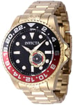 Invicta 47299 Pro Diver Svart/Gulguldtonat stål Ø47 mm