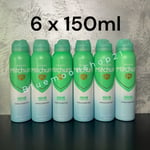 6 x 150ml Mitchum Advanced Unscented Women Deodorant Antiperspirant 48hr