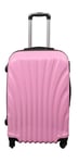 Koffert - Hardcase koffert - Mediumstorlek - Rosa mussla - Exklusiv reseväska