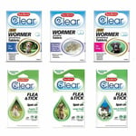 Bob Martin Clear Flea Repel And Wormer Tablets Spot On For Cats And Dogs