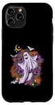 iPhone 11 Pro Vintage Floral Ghost Cute Halloween Womens Kids Man Case