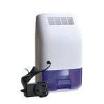 Deshumidificateur AIR Sécheur hydratant à l'air pour déshumidificateur 700ml Déshumidificateur Air ultra silencieux pour Cuisine Chambre Bureau Blanc