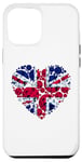 iPhone 14 Pro Max Union Jack UK Flag Heart Puzzle Great Britain Men Women Kids Case