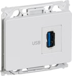 LK Opus 66 USB 3.0 udtag i hvid