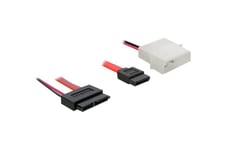 Delock SATA Slimline ALL-in-One-kabel - SATA-kabel - 30 cm