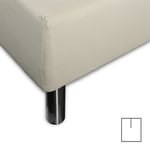 Formsydda lakan med U-split - 180x200 cm - Sandfärgat - 100% Bomulls jersey lakan - Formsydda lakan för höj- och sänkbar säng