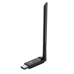 Ugreen AC650 Dual-Band WiFi USB Adapter - Sort