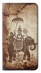 Thai Art Buddha on Elephant PU Leather Flip Case Cover For Google Pixel 3a XL